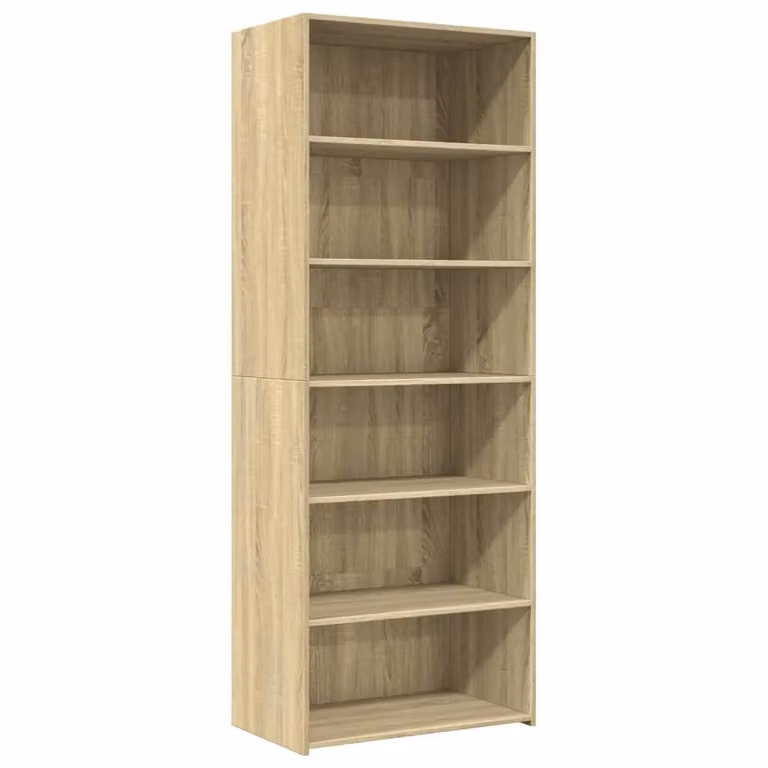 Berkfield Home Sonoma Oak Highboard in Brown, W/D/H: 70 x 41 x 185 cm