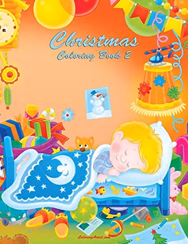 Christmas Coloring Book 2: Volume 2 Childrens Colouring Book by Createspace