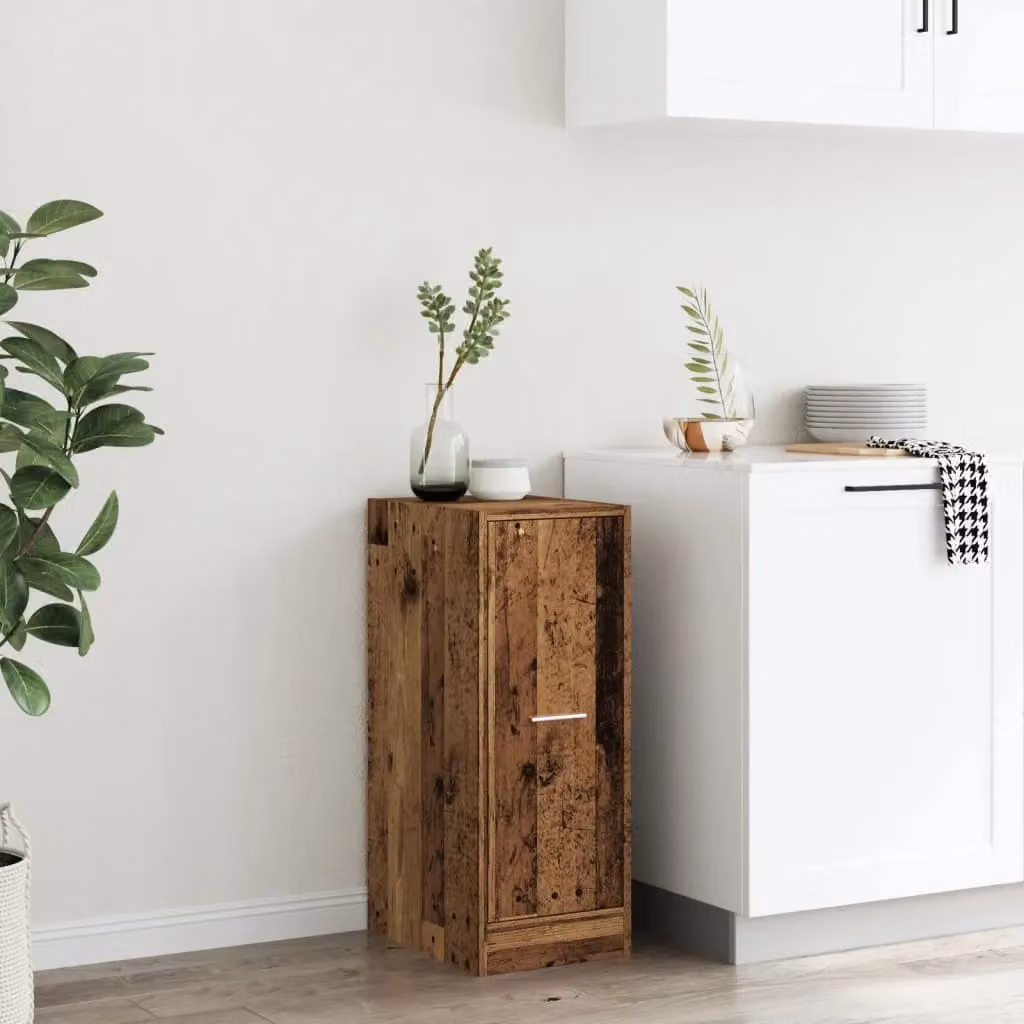 Berkfield Home Apothecary Cabinet in Old Wood Brown, W: 30 cm, D: 41 cm, H: 77.5 cm – 3