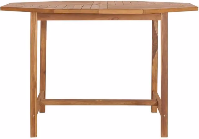 Berkfield Home Garden Dining Table in Brown Solid Teak Wood, W/D/H: 110 x 110 x 75 cm – 1