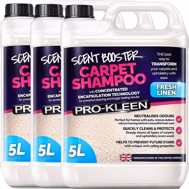ProKleen Scent Booster Carpet Shampoo Fresh Linen with Encapsulated Technology, 15 l – 1