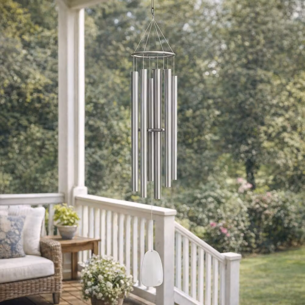 Woodstock Chimes Chimes of Apollo Large Silver Outdoor Wind Chime – 2