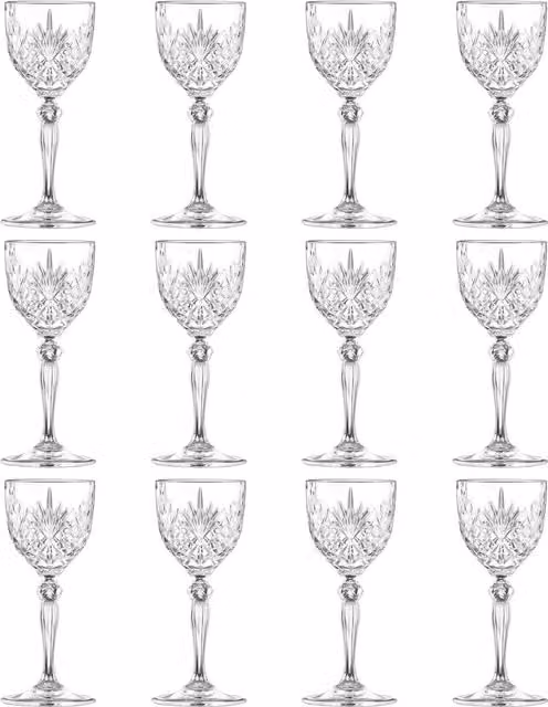 RCR Melodia Nick n Nora Cocktail Glasses, Transparent, 140 ml