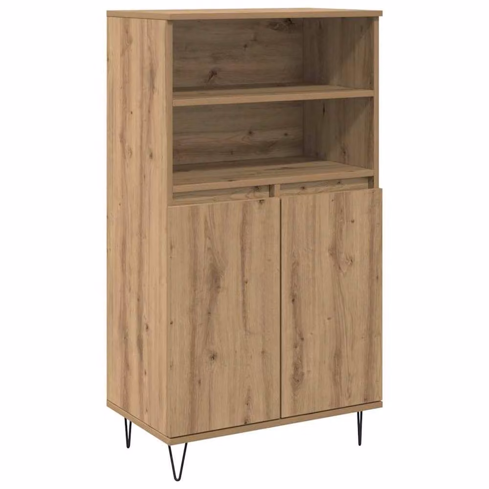 Berkfield Home Brown Highboard with Internal Shelves and Hinged Doors, W/D/H: 110 x 60 x 36 cm – 3