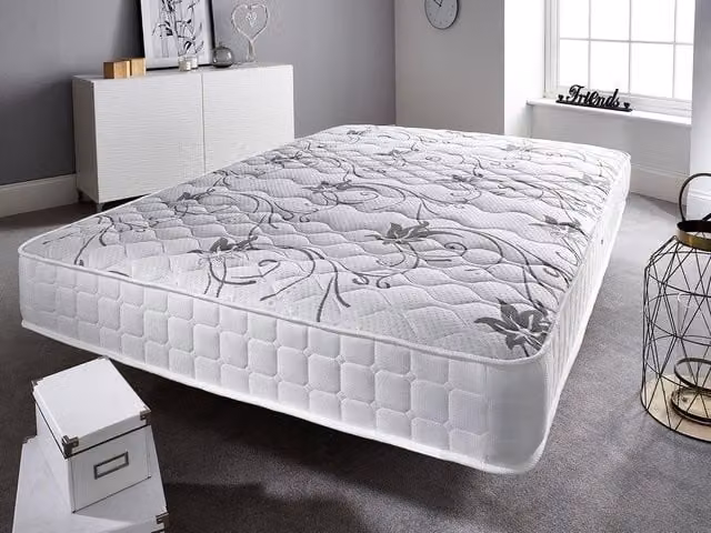 Somnior Hybrid Memory Foam Mattress, White, W/D/H: 180 x 200 cm, Medium Firmness