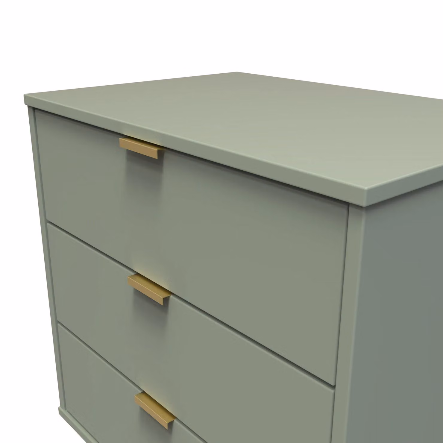 Ready Assembled 2 U Fuji 3 Drawer Chest in Pale Green – 3