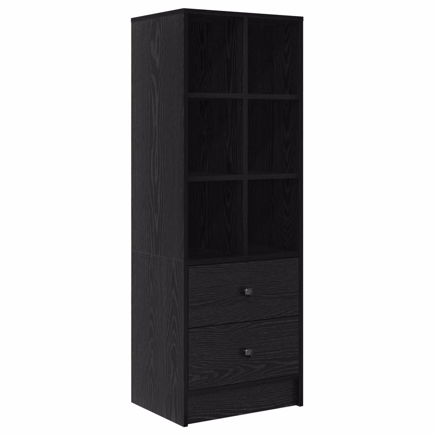 Berkfield Home Black Oak Shelving Unit in Black Oak Engineered Wood – 2