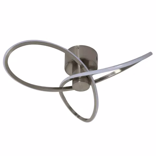 Pagazzi Reggie 3-Light LED Semi-Flush Ceiling Light in Silver – 2