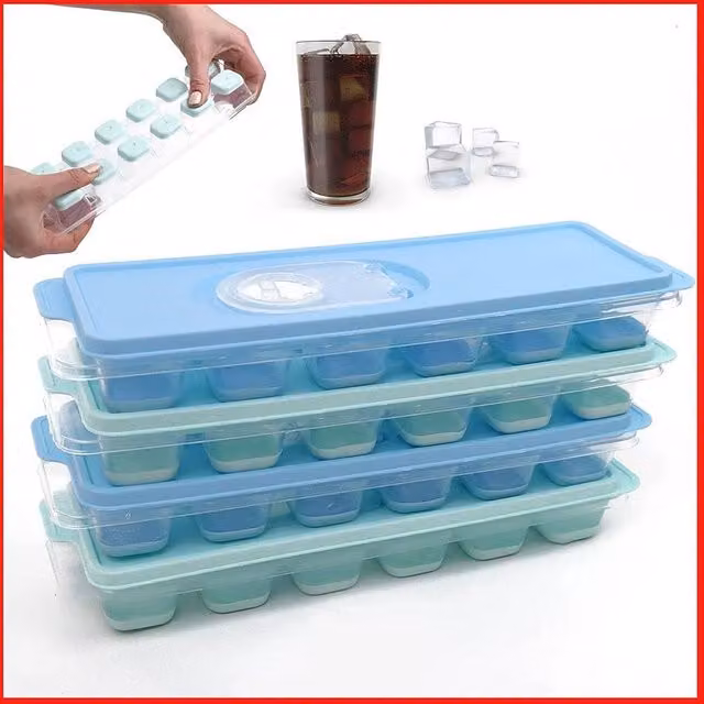 NESTLUNE Blue Silicone Easy-Release Mould, 4 Pack, W: 100 cm, D: 15 cm