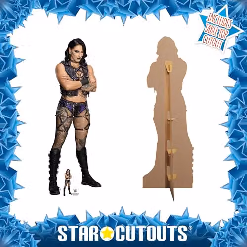 Star Cutouts WWE Rhea Ripley Mami Lifesize Cardboard Cutout, Multicolour Wrestling Fan Display and Party Decoration – 5