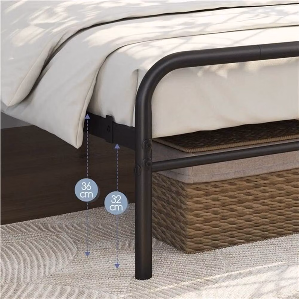 EONLION Double Metal Bed Frame in Black – 4