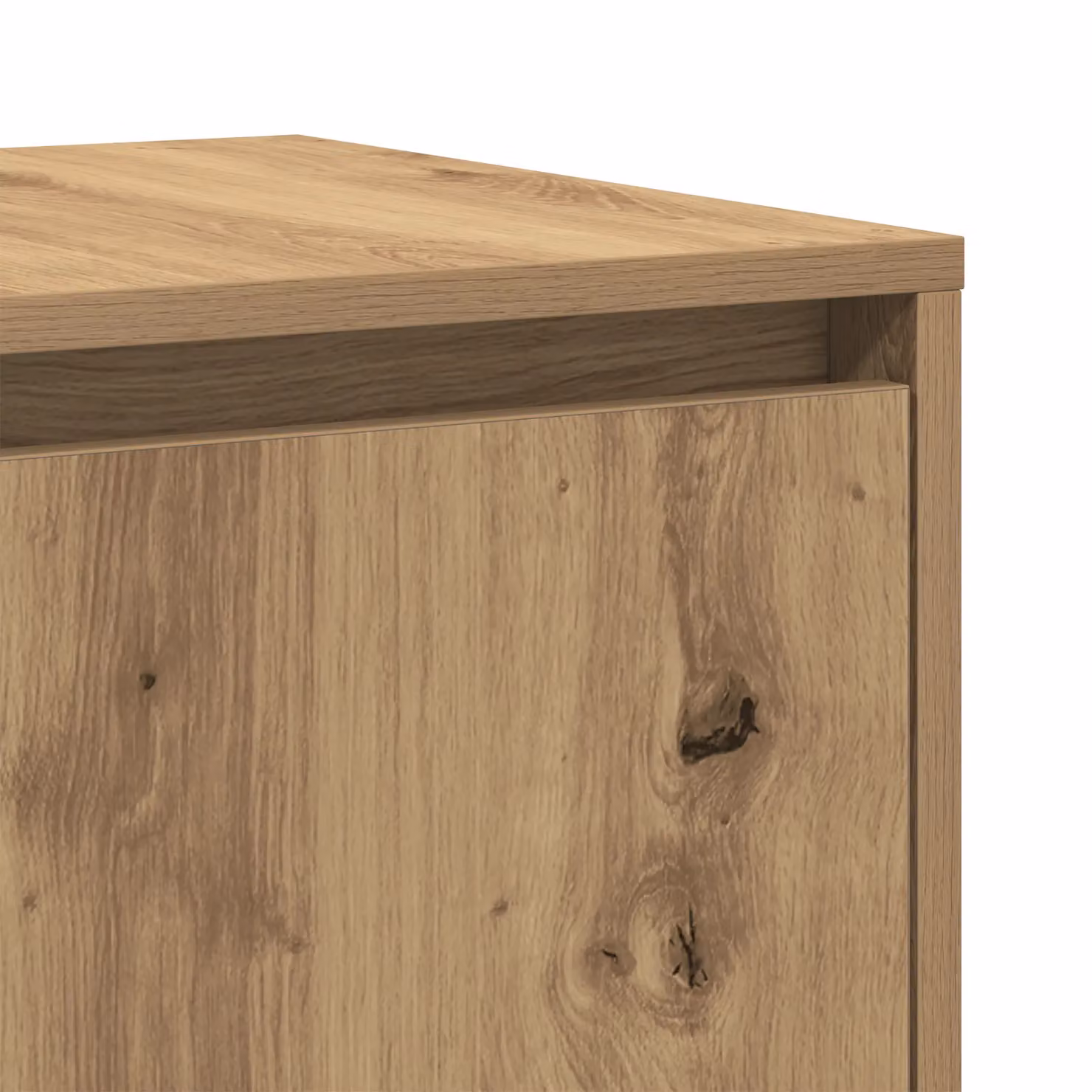 Berkfield Home Artisan Oak Sideboard in Brown, W/D/H: 120 x 41 x 75 cm – 4