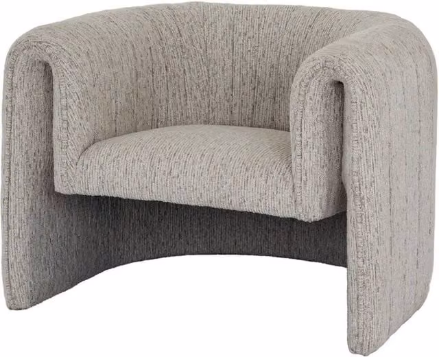 Lemon Pavilion Avia Mist Indoor Occasional Armchair in Grey with Solid Wood Frame, W: 86 cm, D: 97 cm, H: 72 cm – 1