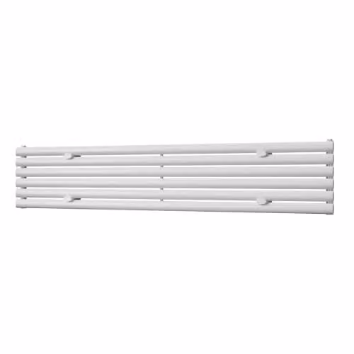 UK Radiators Omeara Axis White Elliptical Tube Horizontal Designer Radiator W: 180 cm, H: 34.8 cm – 1