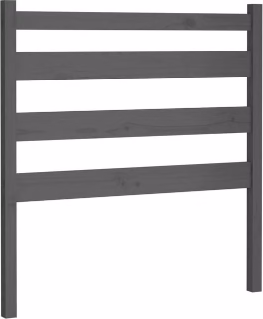 Berkfield Home Grey Rustic Solid Pine Wood Bed Headboard W/D/H: 96 x 4 x 100 cm – 1