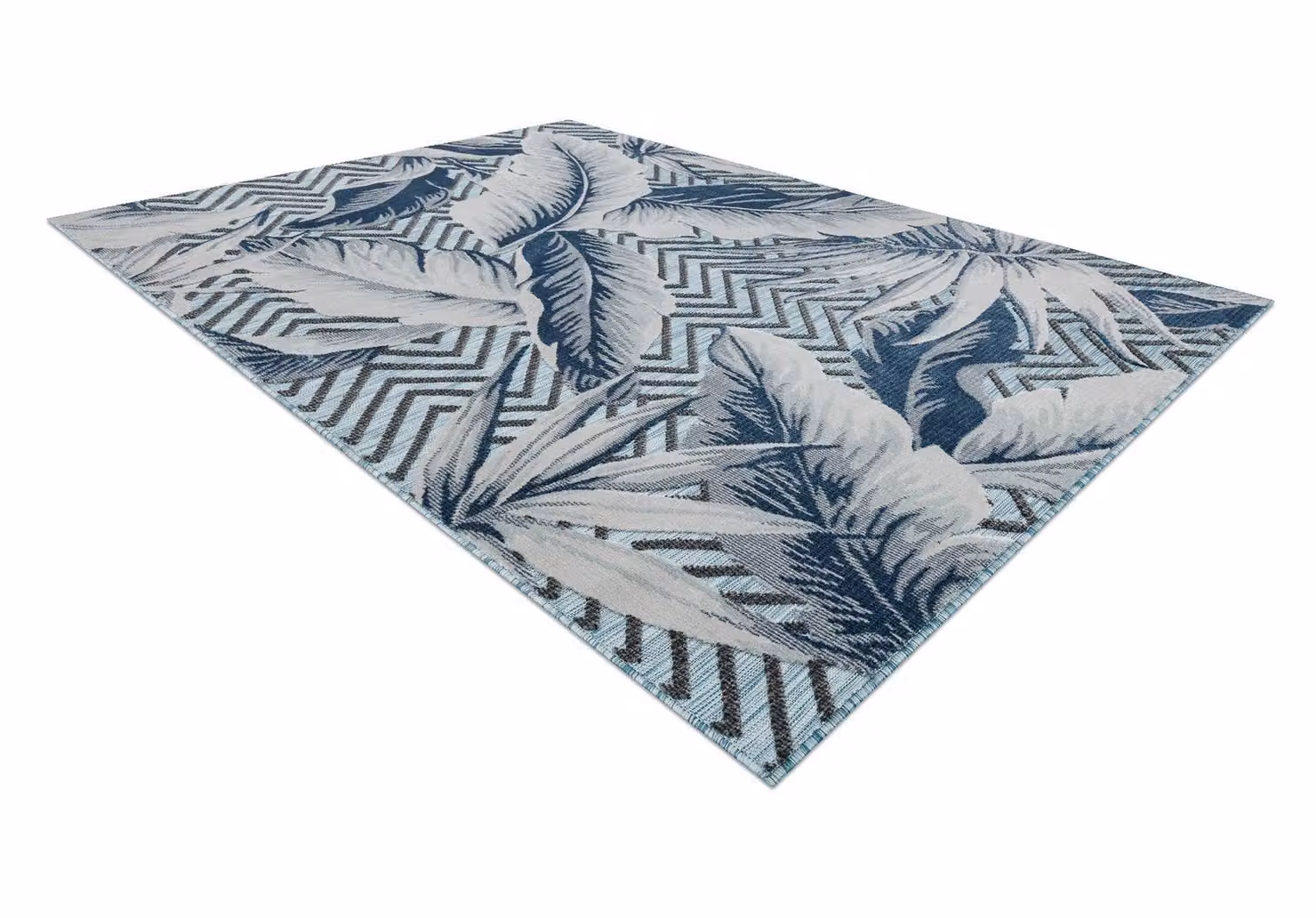 RugsX Botanic Floral Blue Rectangular Rug, W: 157 cm, D: 220 cm – 2