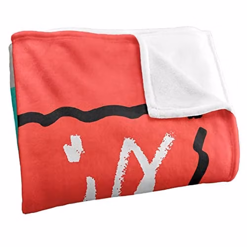 Genesis Abacab Silky Touch Super Soft Fleece Throw Blanket in White, W/D/H: 152 x 127 cm – 2