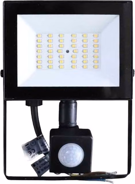 Securlec Black LED Wall Floodlight with 4000W Cool White Light