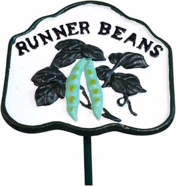 Gifts Direct 2 U Metal Runner Beans Vegetable Garden Stake Sign, Multicolour – 3