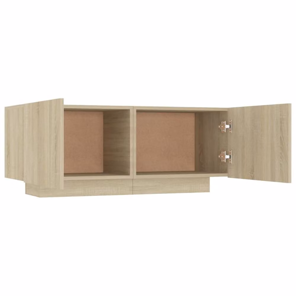 Berkfield Home Bedside Cabinet in Sonoma Oak Light Brown, W/D/H: 100 x 35 x 40 cm – 2