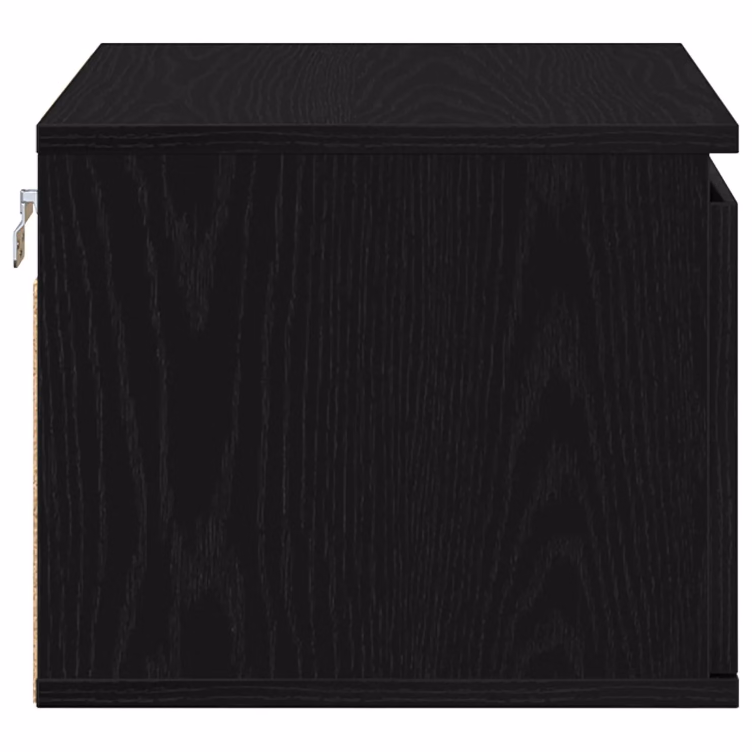 Berkfield Home Set of 2 Wall-Mounted Bedside Cabinets with Integrated LED Lights in Black Oak – 5