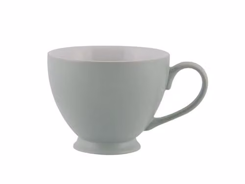 GM Garden and Home Set of 6 Stoneware Teacups in Green, W: 11 cm, D: 15 cm, H: 9 cm