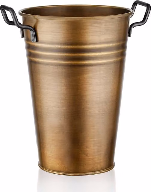 The Mia UK Black and Gold Metal Tabletop Vase