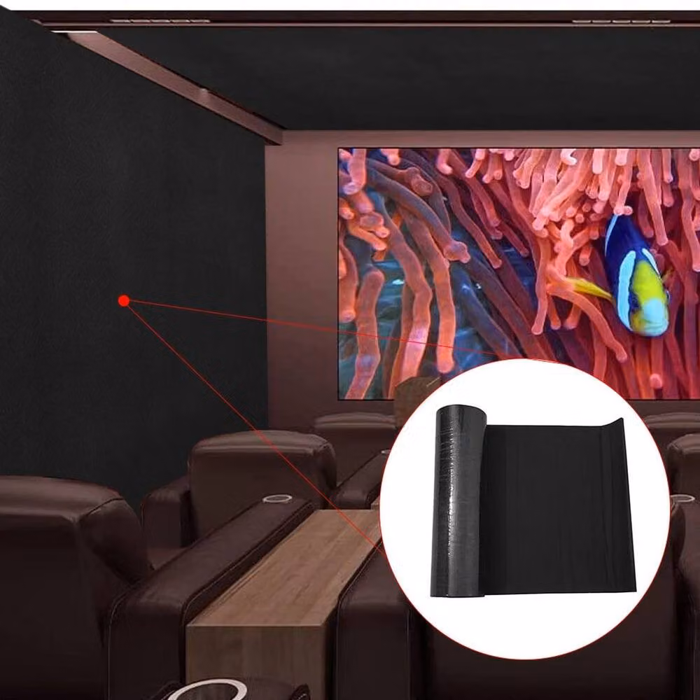 SPETLEK Self Adhesive Black Rubber Foam Acoustic Sheet, W: 180 cm, H: 120 cm, Thickness: 2.5 cm – 3