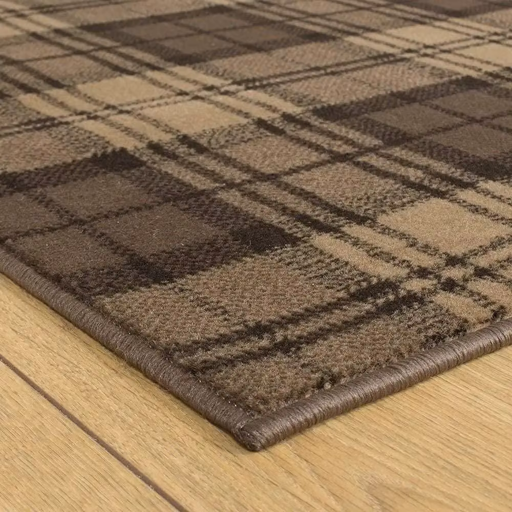 runrug Soft Hallway Runner Rug in Brown, W/D/H: 70 x 270 x 0.9 cm – 7