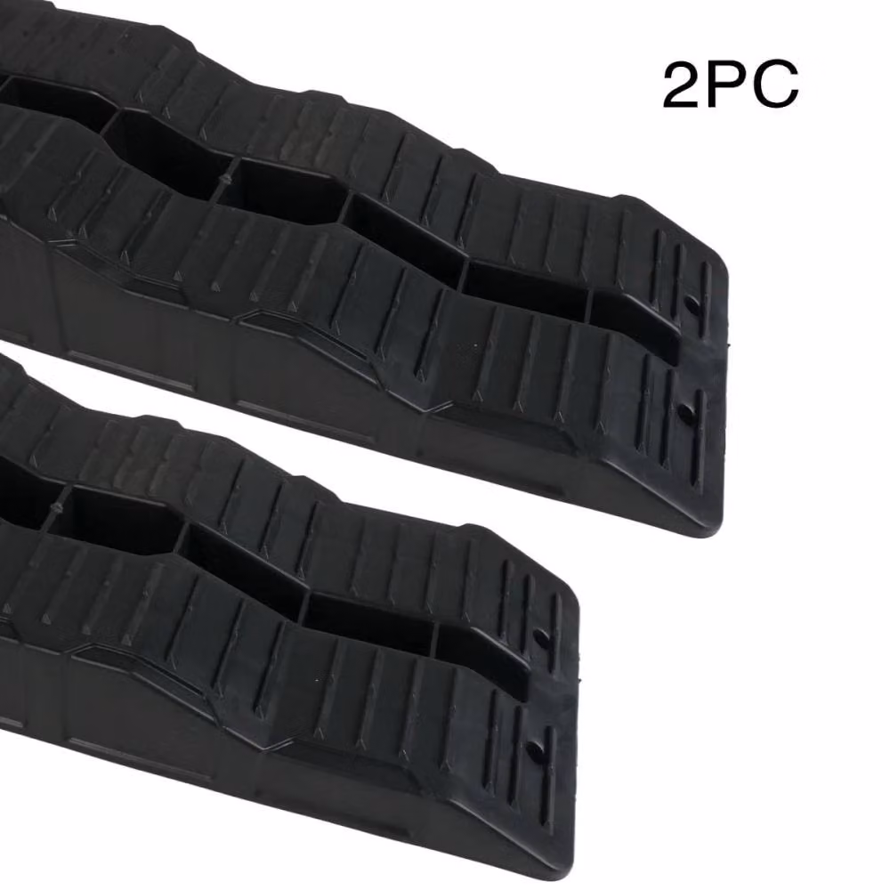 SPETLEK Heavy Duty 5 Ton 3 Step Plastic Car Ramps, 2 Piece Set, Black – 3