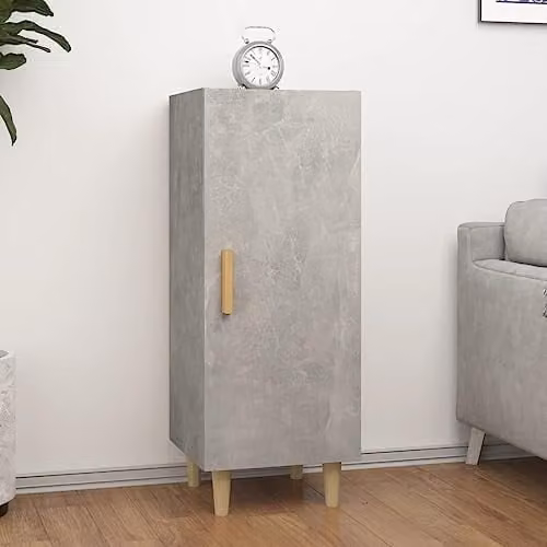 vidaXL Sideboard in Concrete Grey, MDF, W/D/H: 34.5 x 34.5 x 90 cm – 1