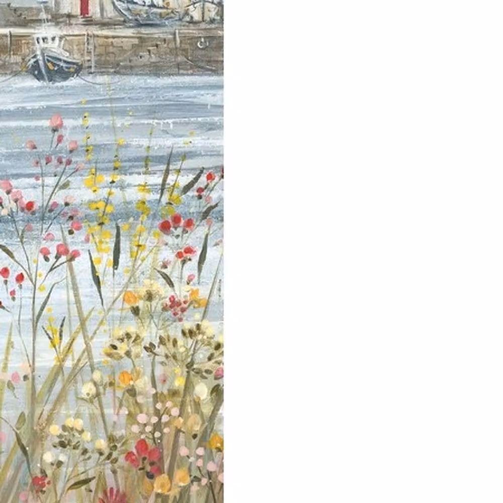 Diane Demirci Boats & Blooms II Framed Botanical Poster in Bottle Green and Multicolour – 2