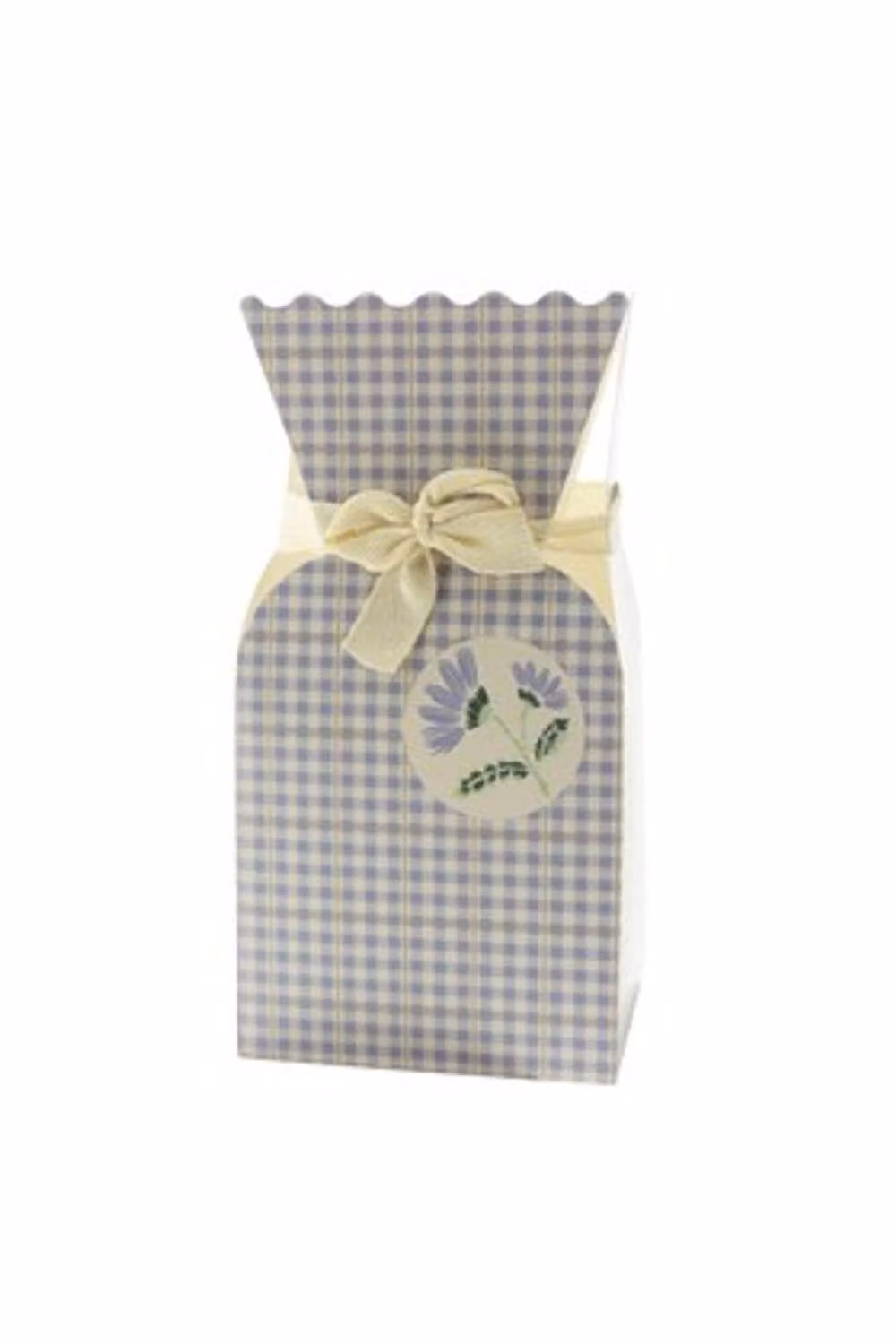 KDMD Lilac Spring Gingham Bouquet Box in Purple – 2