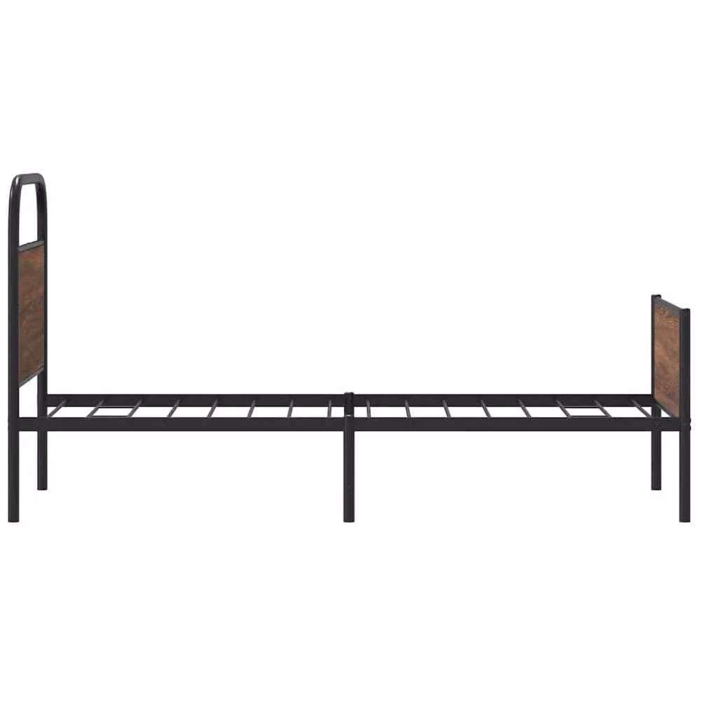Berkfield Home Classic Bed Frame in Brown Oak, W/D/H: 80 x 200 cm – 4