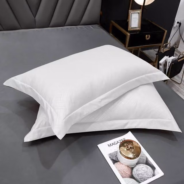 Ezysleep Egyptian Cotton 400 Thread Count Oxford Pillowcase Set, White, Pack of 4