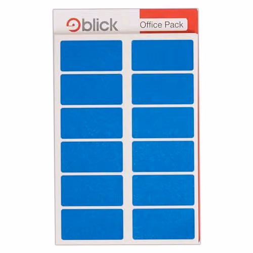 Blick Blue Self Adhesive Rectangular Paper Labels, 25mm x 50mm, 320 Pack