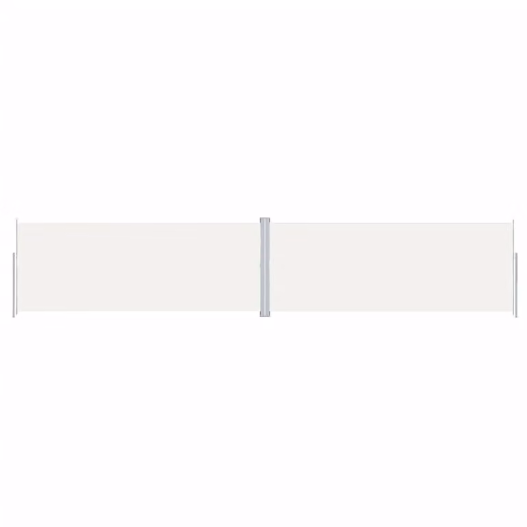 Berkfield Home Retractable Side Awning in Beige Polyester, W/H: 1000 x 200 cm