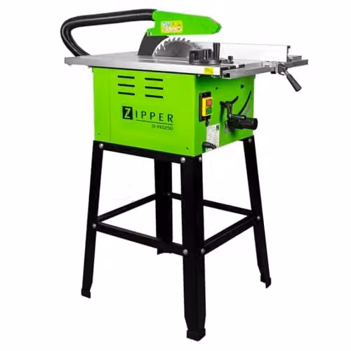 Zipper ZI-FKS250 Benchtop Circular Saw, Green – 1