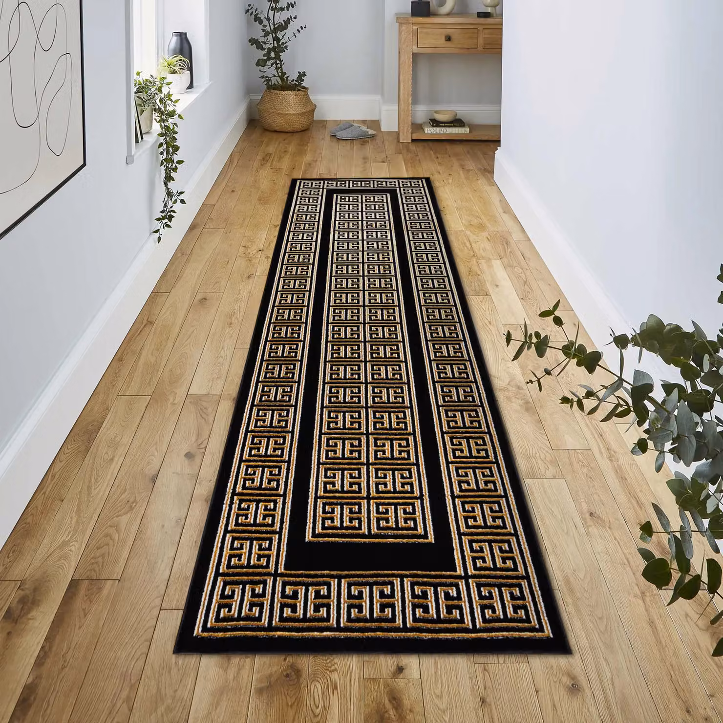 RugsX Allure Geometric Modern Runner in Black, W: 80 cm, L: 200 cm – 5
