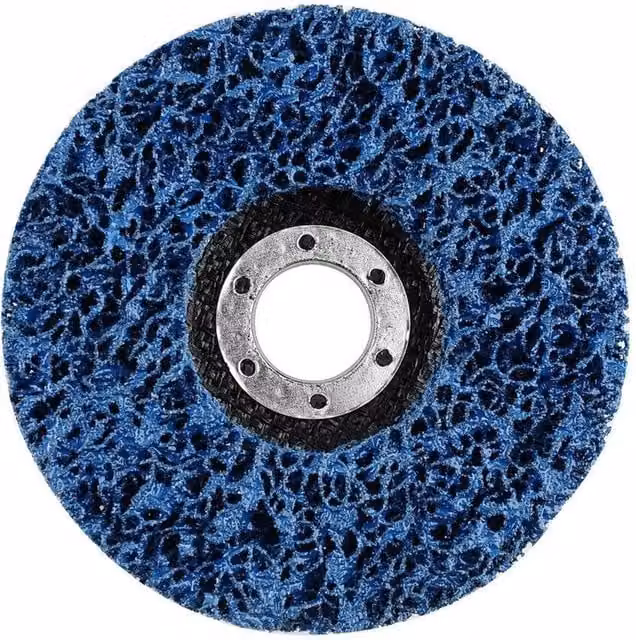 NESTLUNE Blue Poly Strip Disc Wheels for Angle Grinders, Rust and Paint Remover