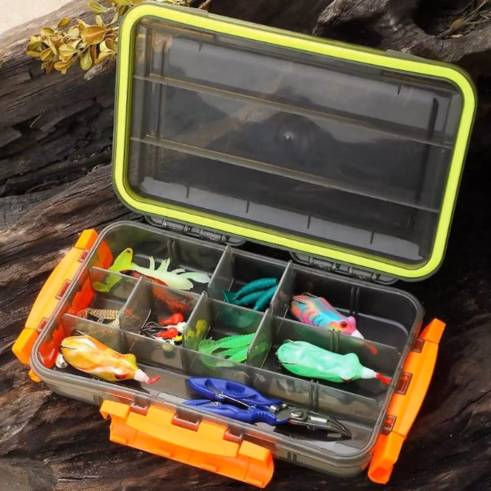 VOGREX Multicolour Plastic Fishing Tackle Box Organizer Tray for Floats, Rigs and Lures, Medium – 3