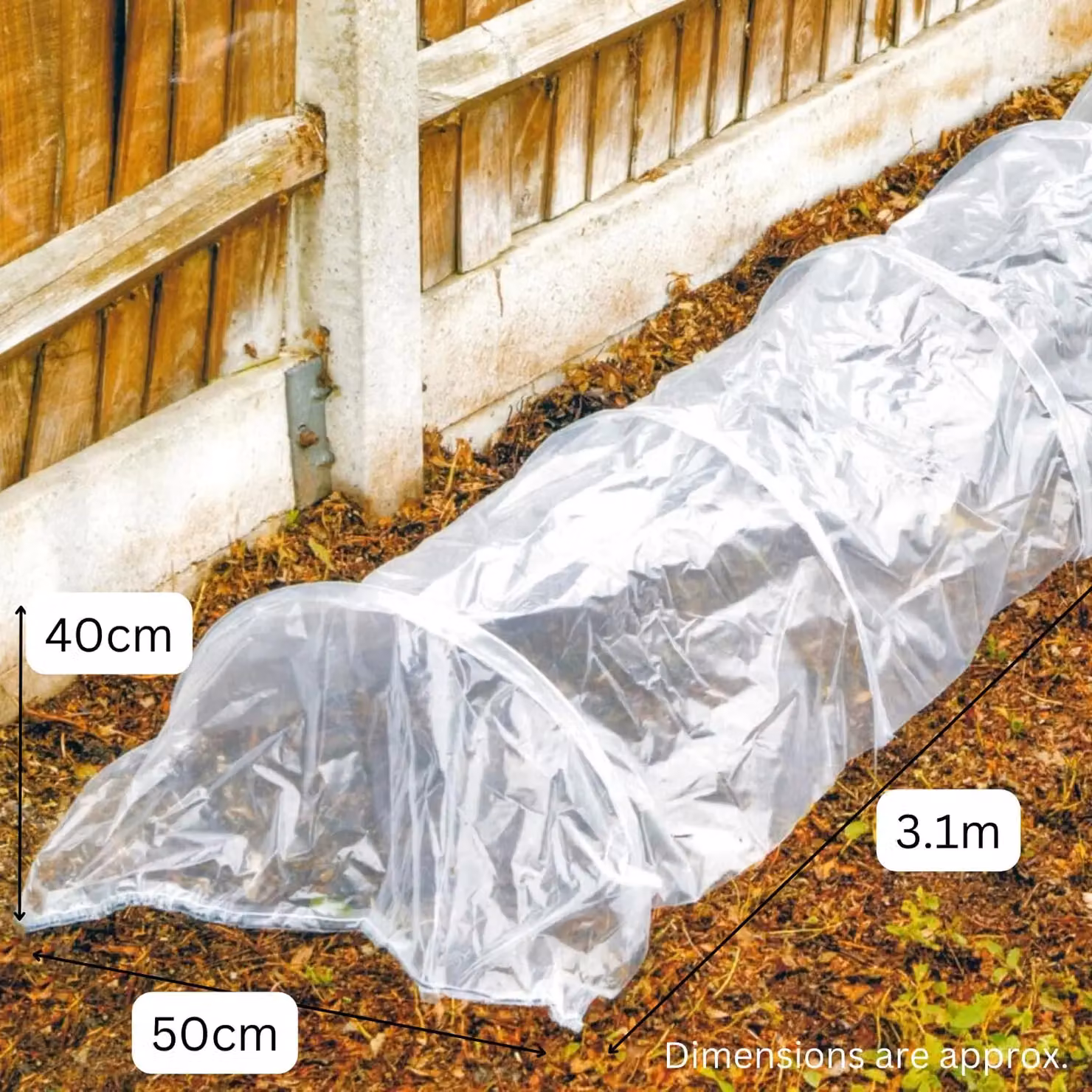 Marco Paul 3m Micromesh Growing Aid Tunnel in Clear/Transparent – 2