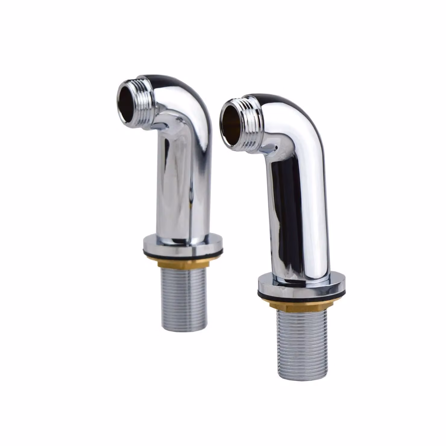 Nes Home Silver Wall Mounted Bath Shower Mixer Tap Extension Pillars – 2