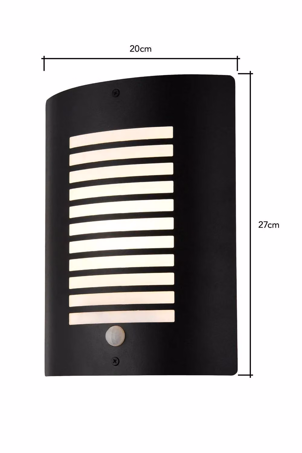 BHS Lighting Hale Modern Black Outdoor Wall Lantern with Motion Sensor – 4