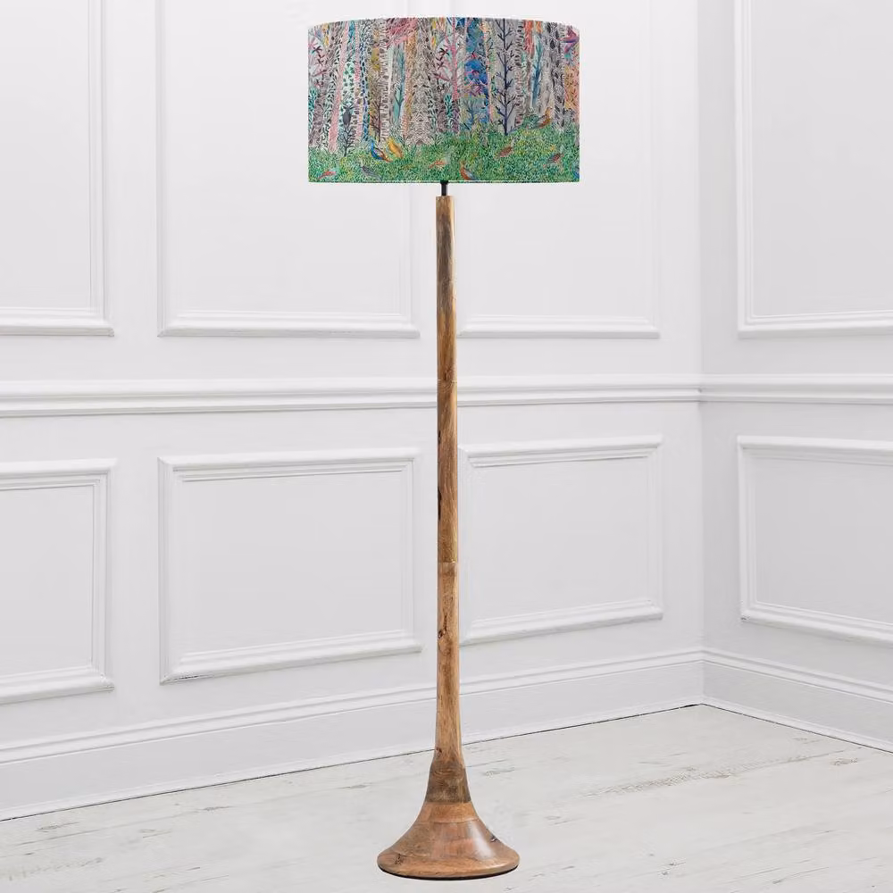 Voyage Maison Kinross Floor Lamp with Whimsical Tale Eva Lampshade in Natural and Multicolour – 2