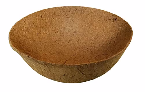Shop4allsorts Set of 2 Natural Brown Coco Hanging Basket Liners for 14 Inch Baskets – 4