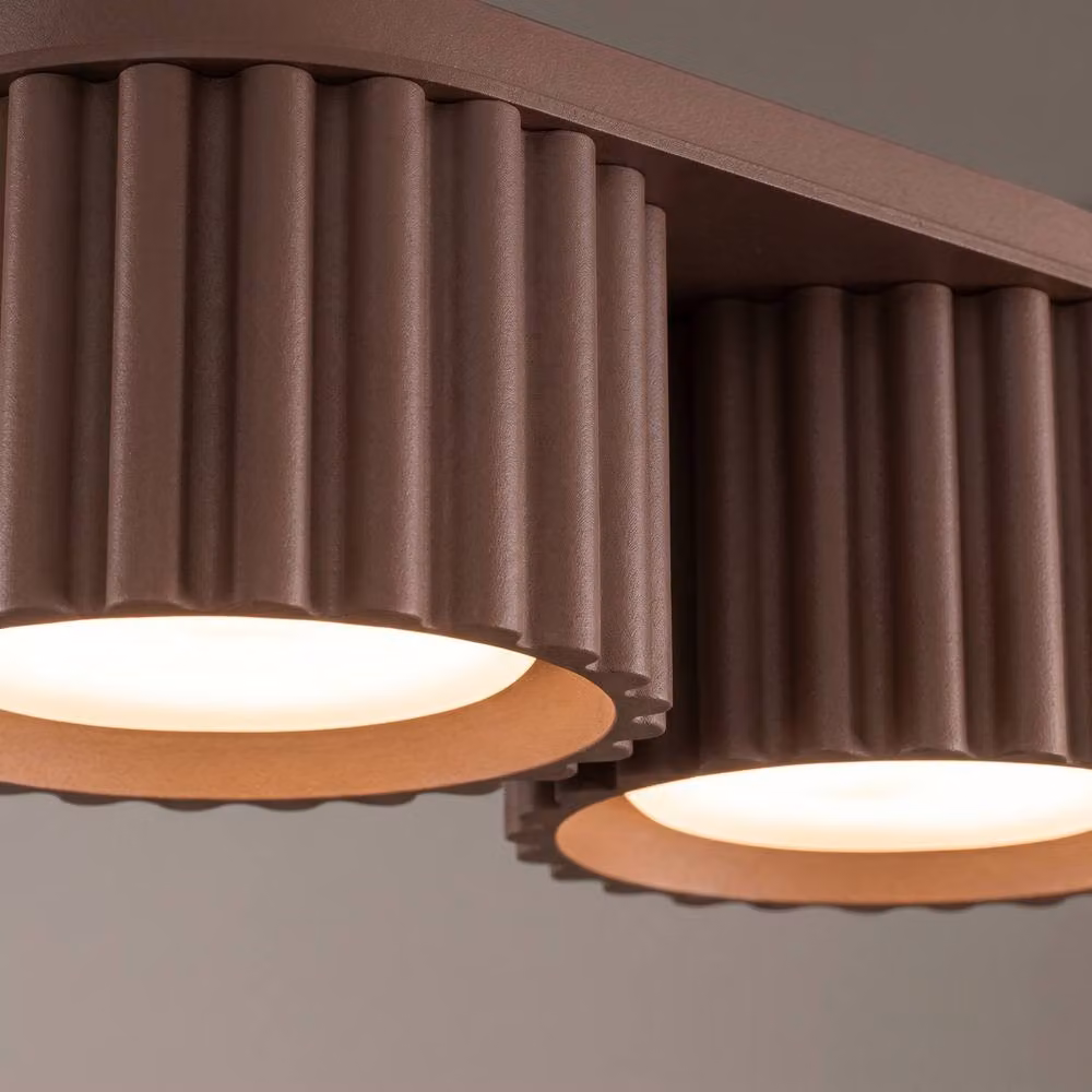 Sollux Lighting minimalist Brown Ceiling Lamp with 2 Lights, W/D/H: 21 x 21 x 10 cm – 3