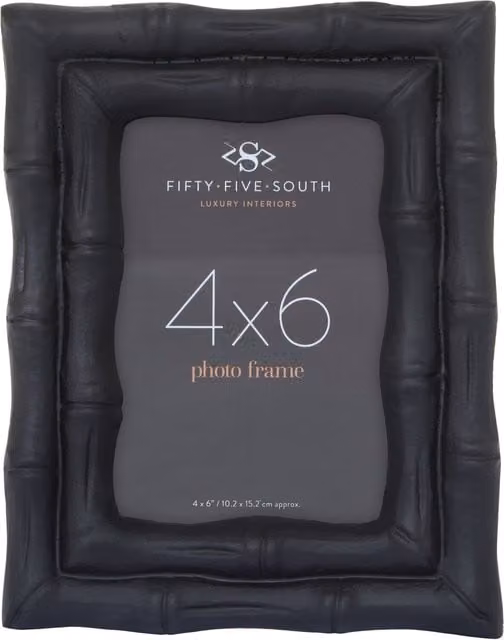 Orsina Hiba Single Rectangular Black Metal Photo Frame, 10 x 15 cm