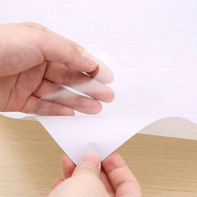 FLAVORA Clear Gloss Transparent Sticky Back Plastic Film, W: 52 cm, L: 500 cm – 1