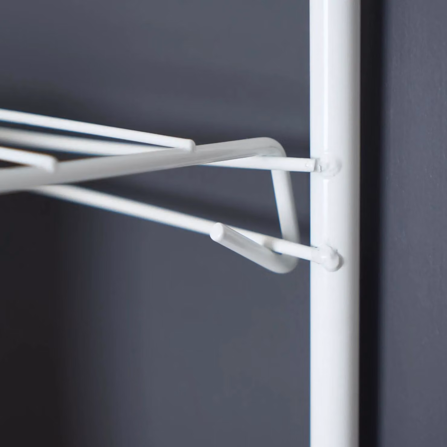 OHS White Foldable Over Door Tiered Clothes Drying Rack and Towel Organiser made of Coated Steel – 5